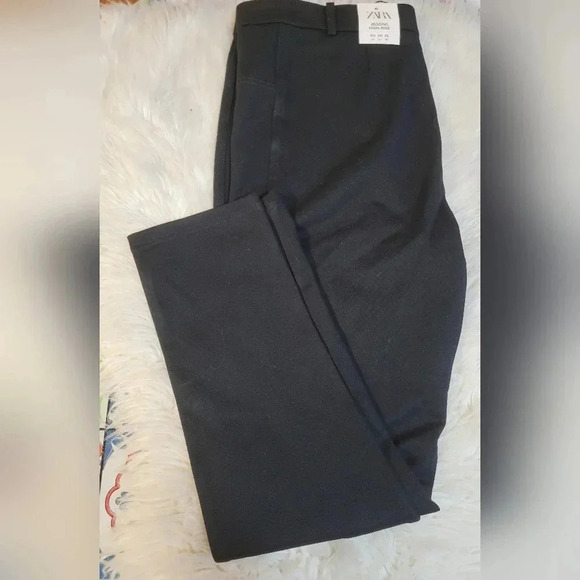 New Zara Woman Womens Dress Pants Size XXL High Rise Trouser Cotton Blend NWT - Picture 7 of 8